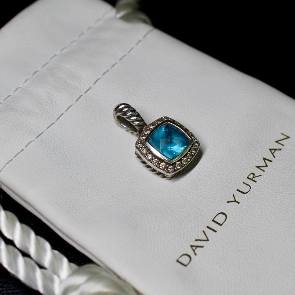 DAVID YURMAN Petite Albion Necklace Pendant Blue